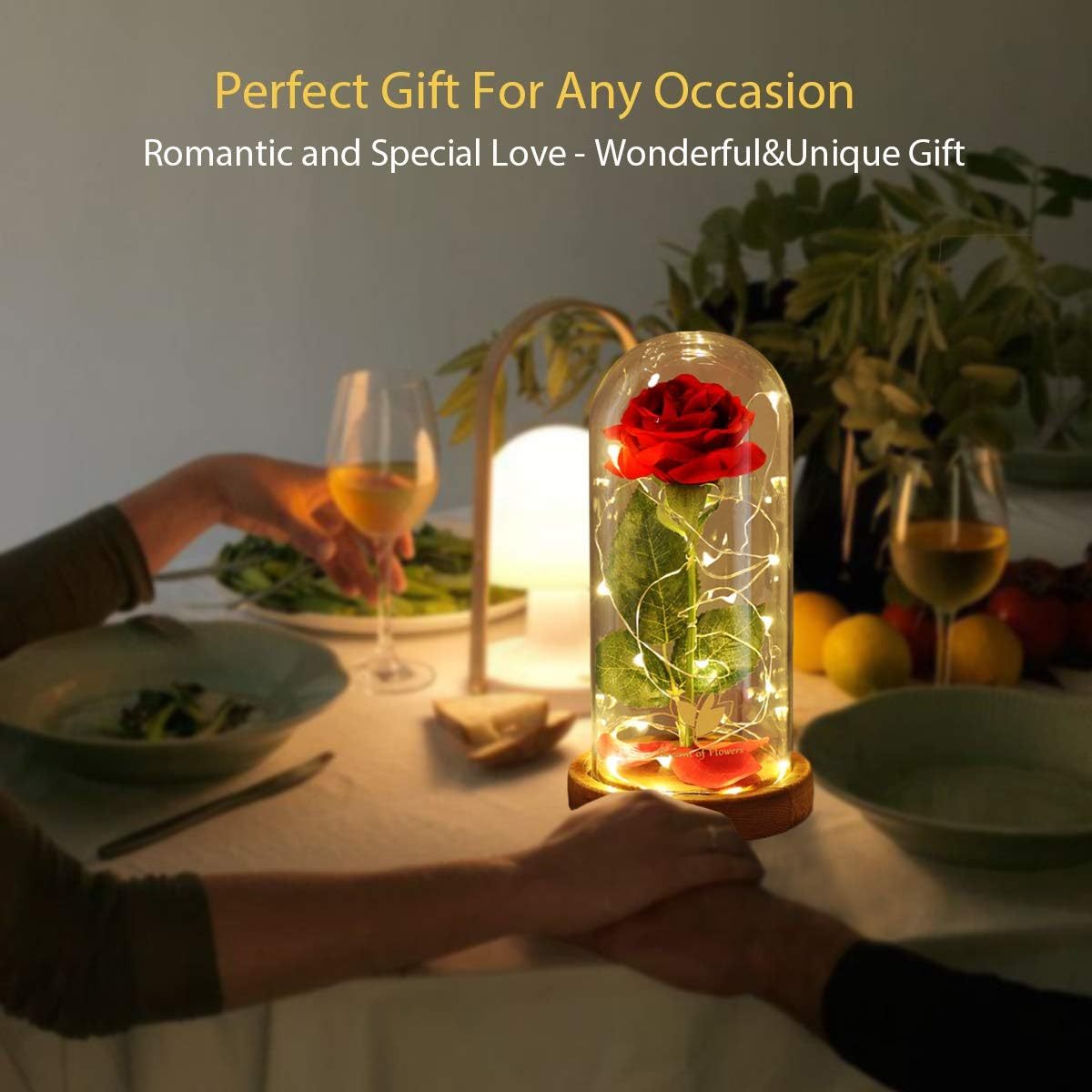 Die ewige Rose im Glasdom