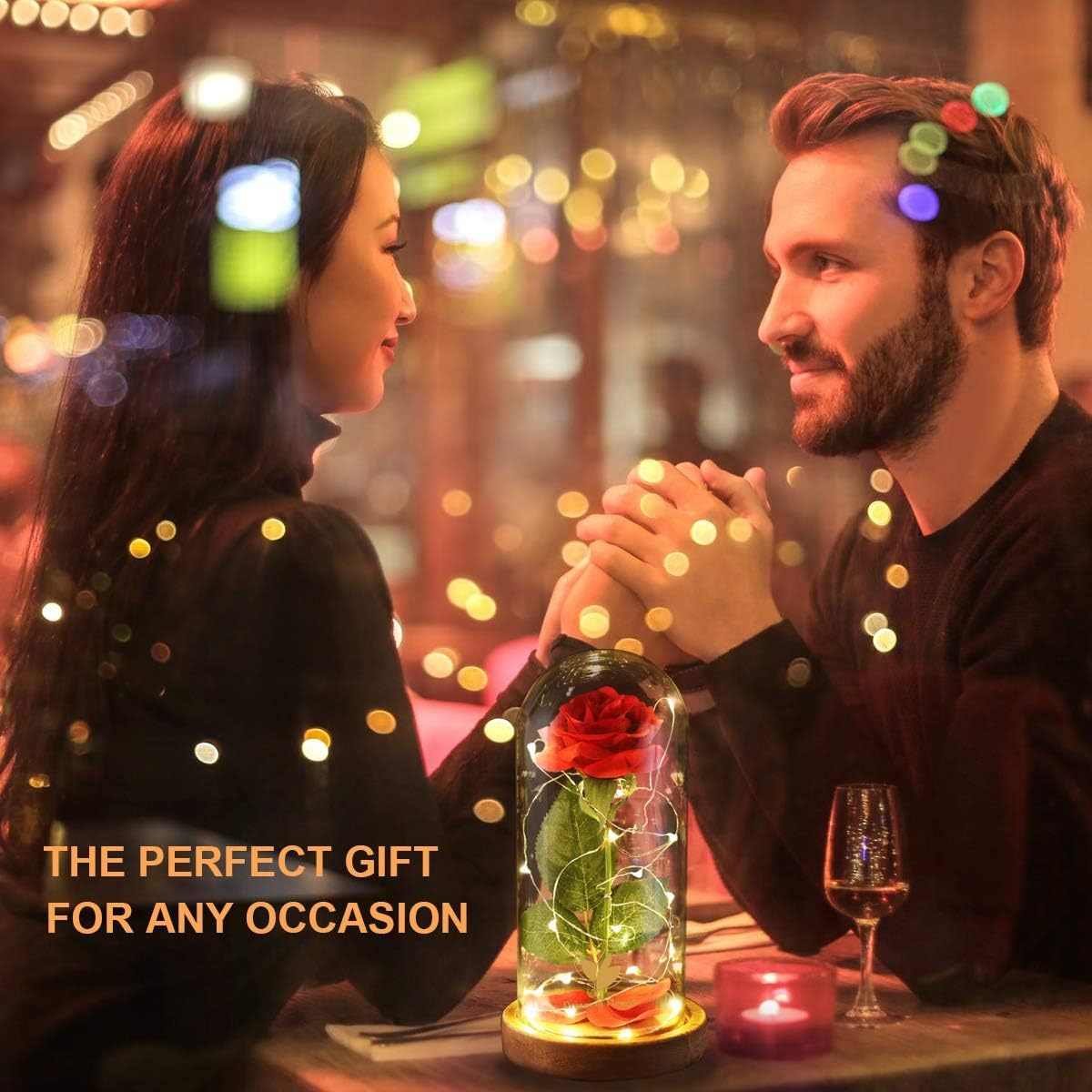 Die ewige Rose im Glasdom