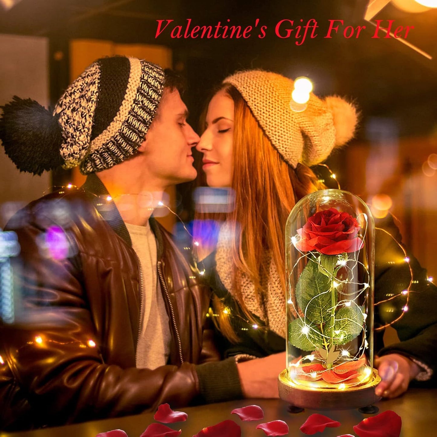 Die ewige Rose im Glasdom