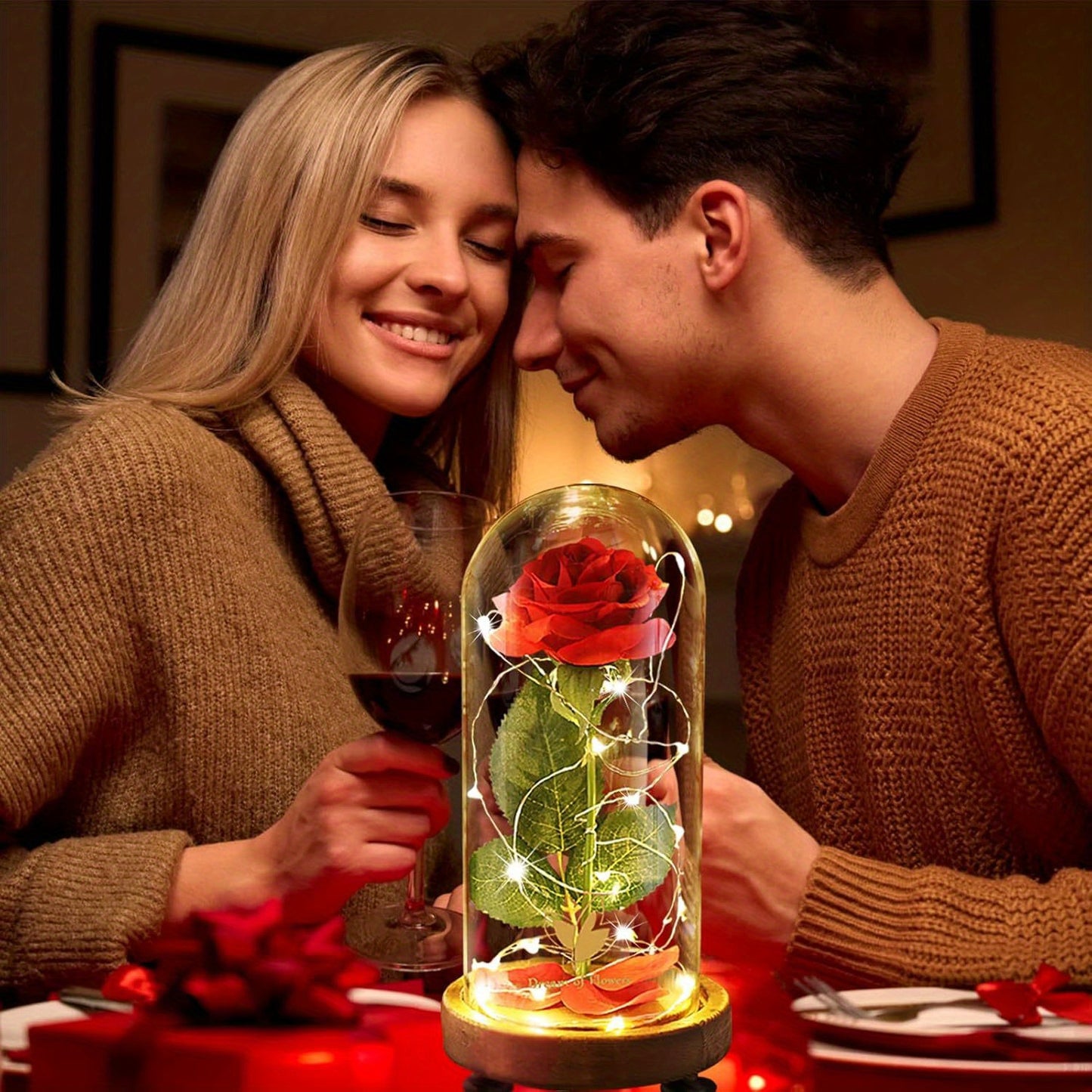 Die ewige Rose im Glasdom